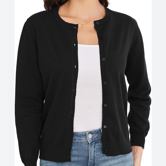 croft & barrow Sweaters - Croft & Barrow Women's Black Cardigan Sweater